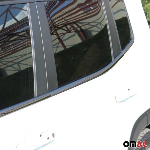 Jeep Renegade Window Trim - Omac - S.Steel - Gloss Dark - 2015-2024 Jeep Renegade Window Trim - Omac - S.Steel - Gloss Dark - 2015-2024